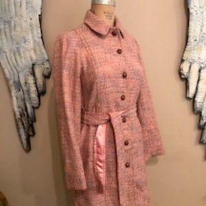 Pink Tweed Coat